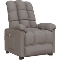 Massagesessel Taupe Stoff Vidaxl von VIDAXL