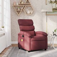 Massagesessel Weinrot Stoff Vidaxl von VIDAXL