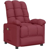 Massagesessel Weinrot Stoff Vidaxl von VIDAXL