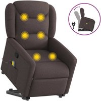 Massagesessel mit Aufstehhilfe Dunkelbraun Stoff Vidaxl Massagesessel mit Aufstehhilfe Dunkelbraun Stoff Vidaxl von VIDAXL