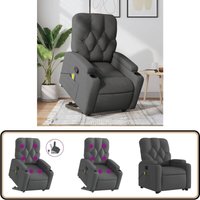 Massagesessel mit Aufstehhilfe Dunkelgrau Stoff - Massage Sessel - Elektrischer Liftstuhl - Relaxsessel - Fernsehsessel - Bequeme Lounge Sessel Massagesessel mit Aufstehhilfe Dunkelgrau Stoff - Massage Sessel - Elektrischer Liftstuhl - Relaxsessel - Fernsehsessel - Bequeme Lounge Sessel von VIDAXL