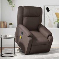 Vidaxl - Massagesessel mit Aufstehhilfe Elektrisch Braun Kunstleder Vidaxl - Massagesessel mit Aufstehhilfe Elektrisch Braun Kunstleder von VIDAXL