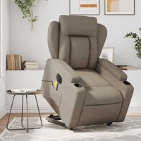 Massagesessel mit Aufstehhilfe Elektrisch Cappuccino Kunstleder - Vidaxl Massagesessel mit Aufstehhilfe Elektrisch Cappuccino Kunstleder - Vidaxl von VIDAXL