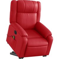 Massagesessel mit Aufstehhilfe Elektrisch Rot Kunstleder vidaXL Massagesessel mit Aufstehhilfe Elektrisch Rot Kunstleder vidaXL von VIDAXL