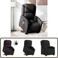 Vidaxl - Massagesessel mit Aufstehhilfe Schwarz Stoff - Massage Stuhl - Relaxsessel - Fernsehsessel - Elektrischer Liftstuhl - Ergonomischer Sessel Vidaxl - Massagesessel mit Aufstehhilfe Schwarz Stoff - Massage Stuhl - Relaxsessel - Fernsehsessel - Elektrischer Liftstuhl - Ergonomischer Sessel von VIDAXL