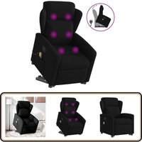 Massagesessel mit Aufstehhilfe Schwarz Stoff - Vidaxl Massagesessel mit Aufstehhilfe Schwarz Stoff - Vidaxl von VIDAXL