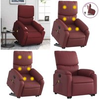Massagesessel mit Aufstehhilfe Weinrot Kunstleder - Massage Sessel - Relaxsessel - Fernsehsessel - Elektrischer Lift - Ergonomisch - Home & Living Massagesessel mit Aufstehhilfe Weinrot Kunstleder - Massage Sessel - Relaxsessel - Fernsehsessel - Elektrischer Lift - Ergonomisch - Home & Living von VIDAXL
