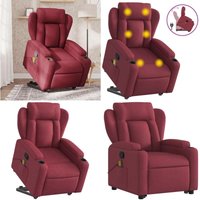 Massagesessel mit Aufstehhilfe Weinrot Stoff - Massage Sessel - Relaxsessel - Fernsehsessel - Elektrischer Lift - Ergonomisch - Home & Living Massagesessel mit Aufstehhilfe Weinrot Stoff - Massage Sessel - Relaxsessel - Fernsehsessel - Elektrischer Lift - Ergonomisch - Home & Living von VIDAXL