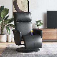 Vidaxl - Massagesessel mit Fußteil Schwarz Kunstleder von VIDAXL