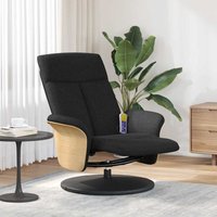 Massagesessel mit Fußteil Schwarz Stoff - Vidaxl von VIDAXL