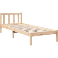 Massivholzbett Extra Lang ohne Matratze 100x220 cm Kiefernholz Vidaxl Massivholzbett Extra Lang ohne Matratze 100x220 cm Kiefernholz Vidaxl von VIDAXL