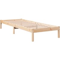 Massivholzbett Extra Lang ohne Matratze 100x220 cm Kiefernholz Vidaxl Massivholzbett Extra Lang ohne Matratze 100x220 cm Kiefernholz Vidaxl von VIDAXL