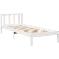 Massivholzbett Extra Lang ohne Matratze Weiß 100x210 Kieferholz Vidaxl Massivholzbett Extra Lang ohne Matratze Weiß 100x210 Kieferholz Vidaxl von VIDAXL