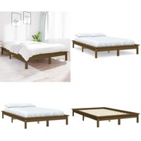 Massivholzbett Honigbraun 120x190 cm Kiefer - Holzbett - Massivholzbette - Kiefernbett - Doppelbett - Bettgestell - Home & Living Massivholzbett Honigbraun 120x190 cm Kiefer - Holzbett - Massivholzbette - Kiefernbett - Doppelbett - Bettgestell - Home & Living von VIDAXL