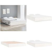 Massivholzbett Weiß 180x200 cm - Holzbett - Massivholzbette - Kiefernbett - Doppelbett - Boxspringbett - Home & Living Massivholzbett Weiß 180x200 cm - Holzbett - Massivholzbette - Kiefernbett - Doppelbett - Boxspringbett - Home & Living von VIDAXL