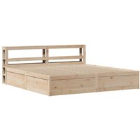 Massivholzbett mit Kopfteil 180x200 cm Kiefer vidaXL Massivholzbett mit Kopfteil 180x200 cm Kiefer vidaXL von VIDAXL