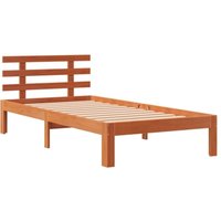 Massivholzbett ohne Matratze Wachsbraun 90x190 cm Kiefernholz Vidaxl Massivholzbett ohne Matratze Wachsbraun 90x190 cm Kiefernholz Vidaxl von VIDAXL