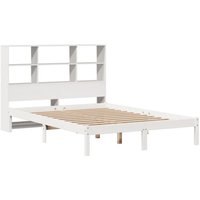 Massivholzbett mit Regal ohne Matratze Weiß 160x200 cm Kiefer Vidaxl Massivholzbett mit Regal ohne Matratze Weiß 160x200 cm Kiefer Vidaxl von VIDAXL