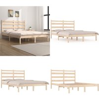 Massivholzbett ohne Matratze 160x200 cm - Massivholzbette - Kiefernbett - Doppelbett - Bettgestell - Holzbettrahmen - Home & Living Massivholzbett ohne Matratze 160x200 cm - Massivholzbette - Kiefernbett - Doppelbett - Bettgestell - Holzbettrahmen - Home & Living von VIDAXL