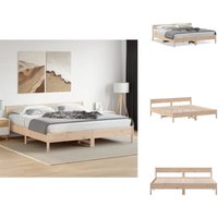 Massivholzbett ohne Matratze 180x200 Kiefernholz - Holzbett - Kiefernholzbett - Doppelbett - Massivholzbette - Lattenrost Massivholzbett ohne Matratze 180x200 Kiefernholz - Holzbett - Kiefernholzbett - Doppelbett - Massivholzbette - Lattenrost von VIDAXL