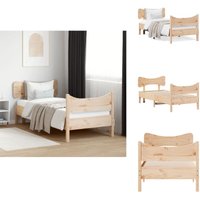 Massivholzbett ohne Matratze 90x200 Kiefernholz - Holzbett - Kiefernholzbett - Massives Holzbett - Doppelbett - Singlebett Massivholzbett ohne Matratze 90x200 Kiefernholz - Holzbett - Kiefernholzbett - Massives Holzbett - Doppelbett - Singlebett von VIDAXL