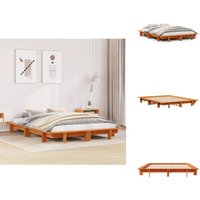 Massivholzbett ohne Matratze Wachsbraun 120x190 cm Kiefernholz - Bettgestell - Bettgestelle - Bett - Betten Massivholzbett ohne Matratze Wachsbraun 120x190 cm Kiefernholz - Bettgestell - Bettgestelle - Bett - Betten von VIDAXL