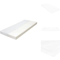 Matratze 120 x 200 cm 7 Zonen pu Schaum 10 cm H2 H3 - Matratze - Gästebett - 7-Zonen-Matratze - PU-Schaum - Weisse Matratze Matratze 120 x 200 cm 7 Zonen pu Schaum 10 cm H2 H3 - Matratze - Gästebett - 7-Zonen-Matratze - PU-Schaum - Weisse Matratze von VIDAXL