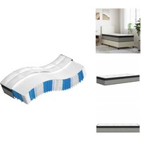 Vidaxl - Matratze Taschenfederkern Medium Plus 80x200 cm - Federkernmatratze - Taschenfederkern - Matratze - Medium Plus Härtegrad - Doppelbett von VIDAXL