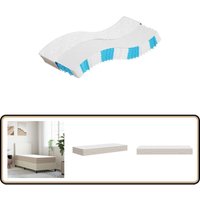 Matratze Taschenfederkern Mittel 80x200 cm - Taschenfederkernmatratze - Matratze 80x200 - Federkernmatratze - Matratze Mittelhart - Matratze Weiß von VIDAXL