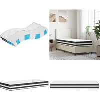 Matratze Taschenfederkern Mittel 90x200 cm - Taschenfederkernmatratze - Matratze 90x200 - Federkernmatratze - Mittelharte Matratze von VIDAXL