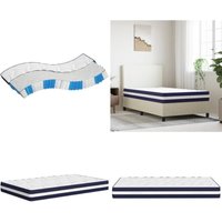 Matratze Taschenfederkern Mittelfest 100x200 cm - Taschenfederkernmatratze - Matratze - Doppelbettmatratze - Federkernmatratze - Mittelfeste Matratze Matratze Taschenfederkern Mittelfest 100x200 cm - Taschenfederkernmatratze - Matratze - Doppelbettmatratze - Federkernmatratze - Mittelfeste Matratze von VIDAXL