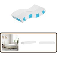 Matratze Taschenfederkern Mittelfest 90x190 cm - Taschenfederkernmatratze - Matratze 90x190 - Federkernmatratze - Doppelbettmatratze - Matratze Weiß von VIDAXL