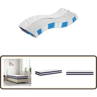 Matratze Taschenfederkern Mittelfest 90x200 cm - Taschenfederkernmatratze - Matratze 90x200 - Mittelfeste Matratze - Matratze Mit Quiltmuster - Weiße Matratze Taschenfederkern Mittelfest 90x200 cm - Taschenfederkernmatratze - Matratze 90x200 - Mittelfeste Matratze - Matratze Mit Quiltmuster - Weiße von VIDAXL