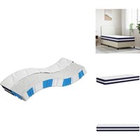 Matratze Taschenfederkern Mittelfest 90x200 cm - Taschenfederkernmatratze - Matratze 90x200 - Mittelfeste Matratze - Matratze Mit Quiltmuster - Weiße Matratze Taschenfederkern Mittelfest 90x200 cm - Taschenfederkernmatratze - Matratze 90x200 - Mittelfeste Matratze - Matratze Mit Quiltmuster - Weiße von VIDAXL