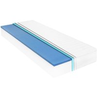 Matratze 90 x 200 cm Viskoelastischer Memory-Schaum 18 cm Vidaxl Weiß von BONNEVIE