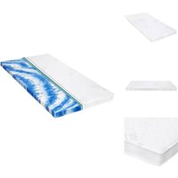 Matratzenauflagen - Living Matratzenauflage 100 x 200 cm Gelschaum 7 cm - Weiß Matratzenauflagen - Living Matratzenauflage 100 x 200 cm Gelschaum 7 cm - Weiß von VIDAXL