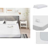 Matratzenschoner Weiß 90x190 cm Wasserdicht - Matratzenschoner - Matratzenauflauge - Matratzen Auflauge - Matratzentopper von VIDAXL