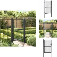 Mesh-Gartentor Verzinkter Stahl 100 x 200 cm Grau - Gartentor - Zaun - Metalltor - Stahltür - Einfahrtstor Mesh-Gartentor Verzinkter Stahl 100 x 200 cm Grau - Gartentor - Zaun - Metalltor - Stahltür - Einfahrtstor von VIDAXL