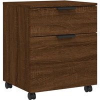 Bonnevie - Mobiler Aktenschrank mit Rollen Braun Eichen-Optik 45x38x54 cm vidaXL953761 von BONNEVIE