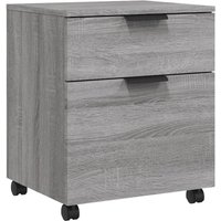 Bonnevie - Mobiler Aktenschrank mit Rollen Grau Sonoma 45x38x54 cm vidaXL153909 von BONNEVIE