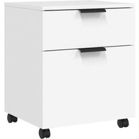 Mobiler Aktenschrank mit Rollen Weiß 45x38x54 cm Holzwerkstoff vidaXL Mobiler Aktenschrank mit Rollen Weiß 45x38x54 cm Holzwerkstoff vidaXL von VIDAXL