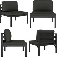 Vidaxl - Modular-Sofa-Mittelteil mit Kissen Aluminium Anthrazit - Gartensorgsofa - Aluminiumgartenmöbel - Outdoor Lounge - Balkonmöbel - Sofamitteil Vidaxl - Modular-Sofa-Mittelteil mit Kissen Aluminium Anthrazit - Gartensorgsofa - Aluminiumgartenmöbel - Outdoor Lounge - Balkonmöbel - Sofamitteil von VIDAXL