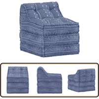 Vidaxl - Modularer Pouf Indigo Stoff - Sitzsack - Modulares Sofa - Lounge Möbel - Wohnaccessoire - Couch Alternative von VIDAXL