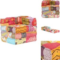 Vidaxl - Modularer Pouf Patchwork Stoff - Sitzsack - Patchwork Couch - Modulares Sofa - Wohnlandschaft - Lounge Möbel Vidaxl - Modularer Pouf Patchwork Stoff - Sitzsack - Patchwork Couch - Modulares Sofa - Wohnlandschaft - Lounge Möbel von VIDAXL