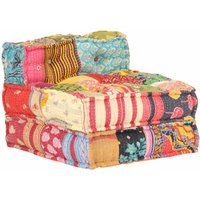 Vidaxl - Modularer Pouf Patchwork Stoff 639593 von VIDAXL