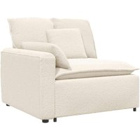 Modulares Sofa Endmodul mit Armlehne Kissen Creme 100 cm Vidaxl Modulares Sofa Endmodul mit Armlehne Kissen Creme 100 cm Vidaxl von VIDAXL