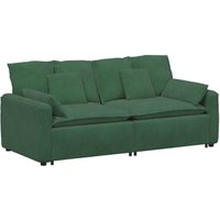 Modulares Sofa mit Kissen Dunkelgrün Vidaxl von VIDAXL