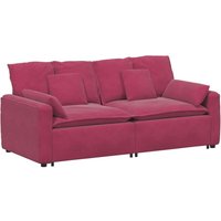 Modulares Sofa mit Kissen Weinrot Vidaxl Modulares Sofa mit Kissen Weinrot Vidaxl von VIDAXL