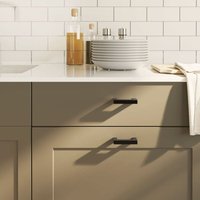 vidaXL Möbelgriffe 20 Stk. Schwarz 64 mm Edelstahl von VIDAXL