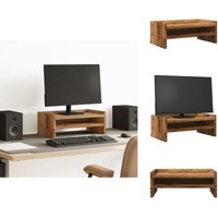Vidaxl - Monitorständer Altholz-Optik 42x24x16 cm Holzwerkstoff - Monitorständer - Monitor Ständer - Monitorerhöhung - Monitorständer Schreibtisch von VIDAXL